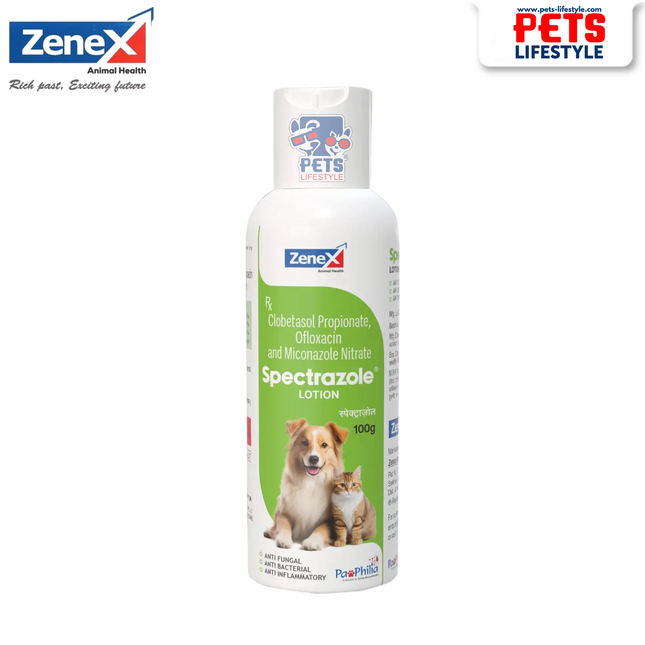 Zenex Spectrazole Lotion 100 gm (Antifungal, Antibacterial & Anti-inflammatory)