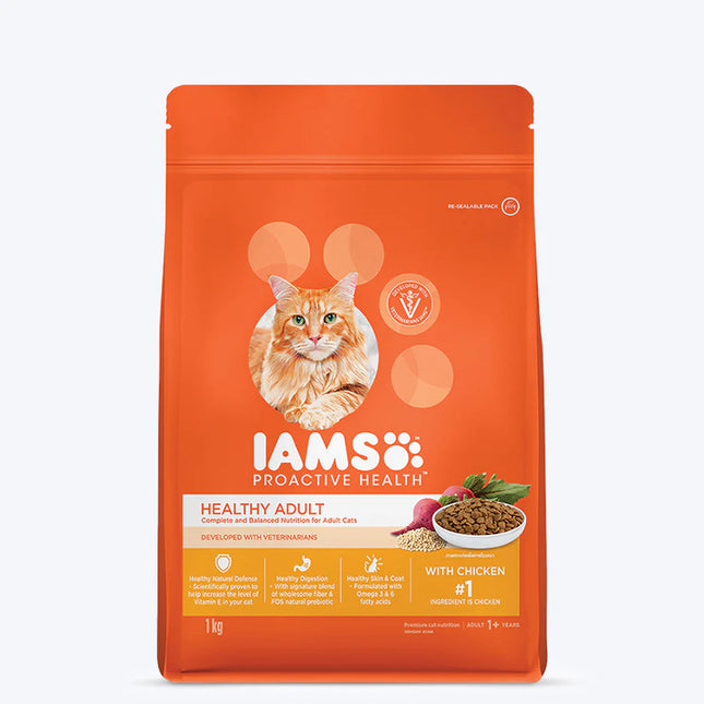 IAMS Proactive Health Adult (1+ Years) Dry Premium Cat Food with Chicken