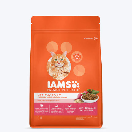 IAMS Proactive Healthy Adult (1+ Years) with Tuna & Salmon Meal Dry Premium Cat Food