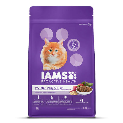 IAMS Proactive Health, Mother & Kitten Dry Premium Cat Food with Chicken - (2-12 Months)