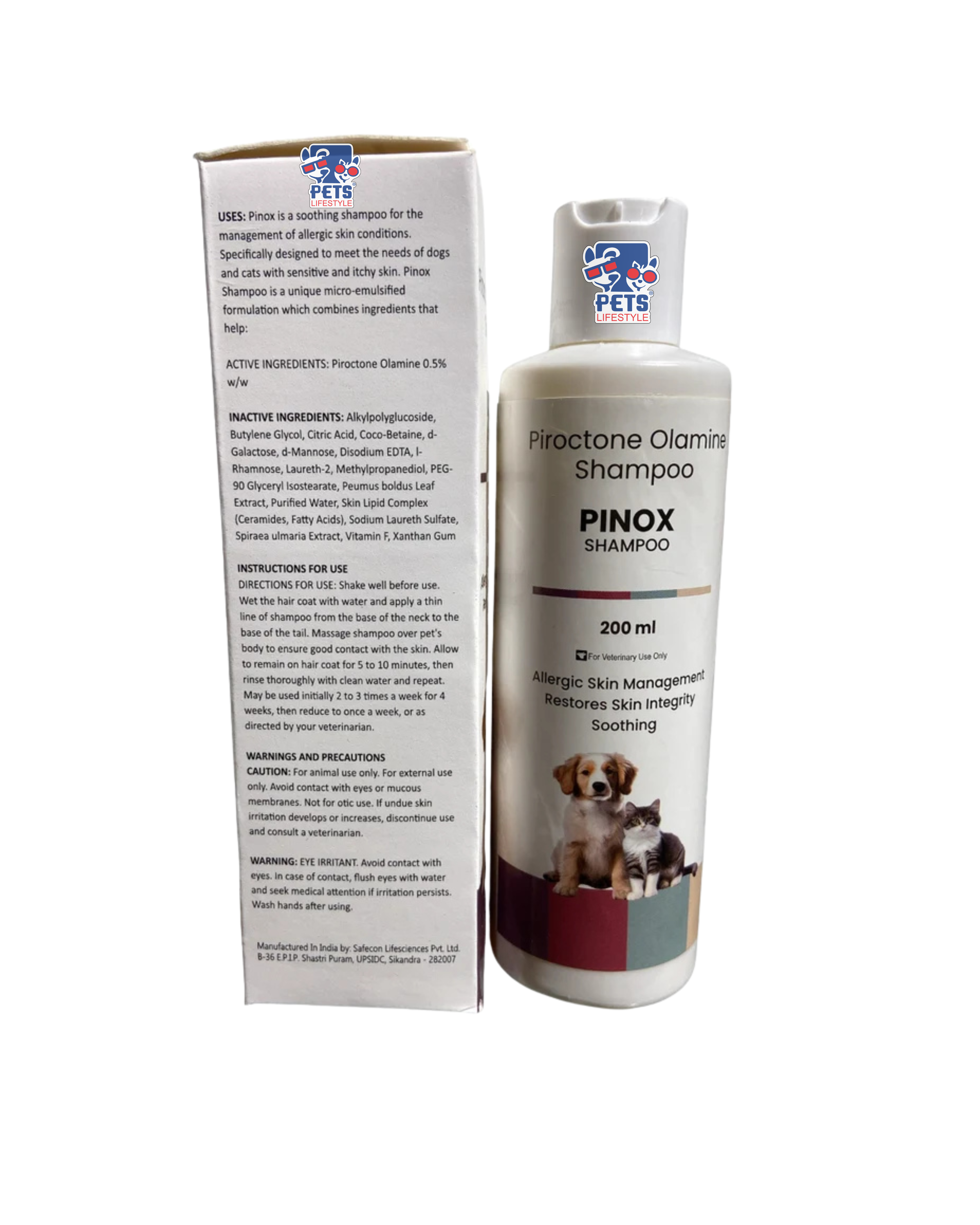 Pinox Ripley Medilogy PINOX Piroctone Olamine Shampoo | Pet Shampoo India
