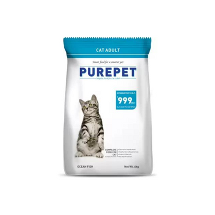 Purepet Dry Cat Adult Food Sea Food Flavour, 6 kg