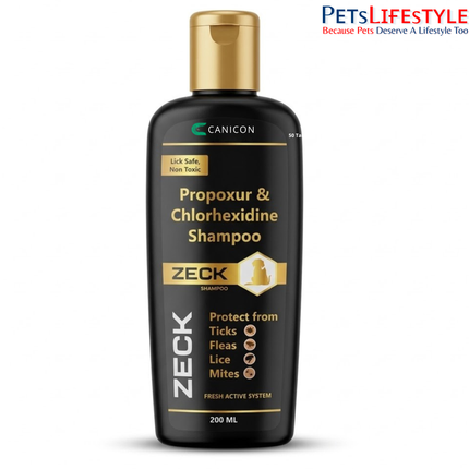 Canicon Propoxur And Clotrimazole Anti-Tick Zeck Shampoo