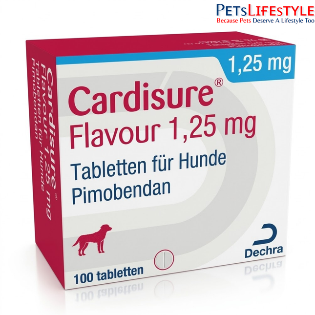 Dechra Cardisure Pimobendan 1.25 mg Flavoured Tablets for Dogs
