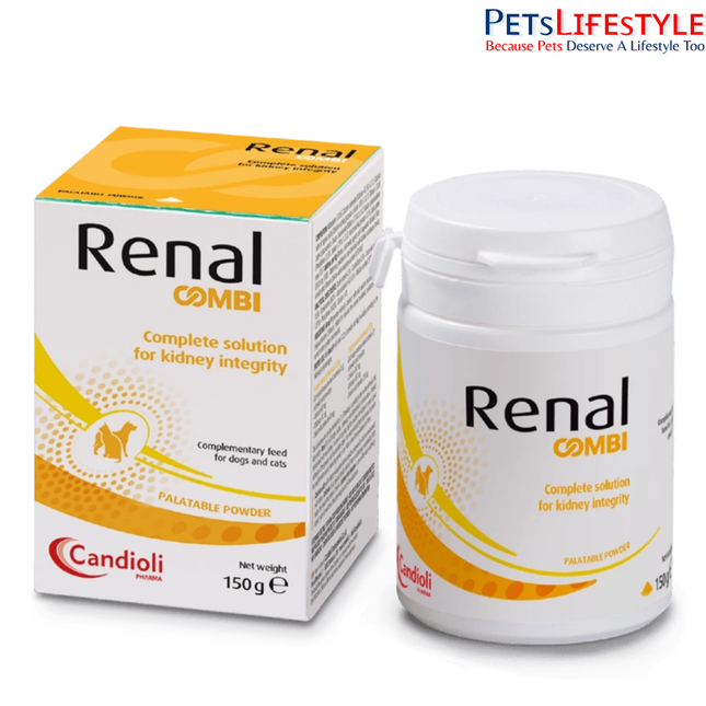 Renal Combi Complete Kidney Support Powder for Dogs & Cats CKD Care & Renal Protection