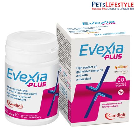 Evexia Plus Joint Support Tablets for Dogs Chronic Pain Relief & Mobility Care (20 Tablets)