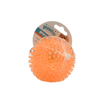 Pawise Orange Spiky Ball Toy For Dogs