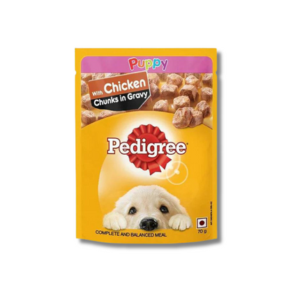 Pedigree Chicken Chunks in Gravy Wet Puppy Food - 70 g packs