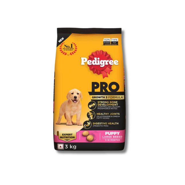 Pedigree PRO Expert Nutrition Dry Dog Food For Large Breed Puppy (3-18 Months)