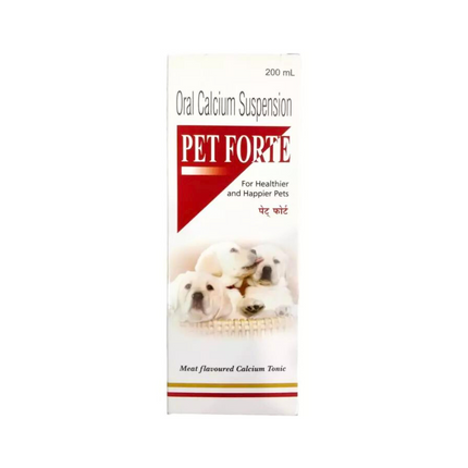 Pet Forte Meat Flavoured Calcium Tonic IIL (200ml)