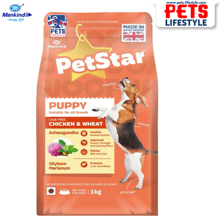 Mankind Petstar Puppy Chicken & Wheat dry dog food