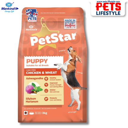 Mankind Petstar Puppy Chicken & Wheat dry dog food