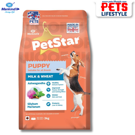 Mankind Petstar Puppy Milk & Wheat dry dog food