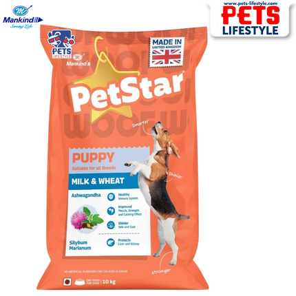 Mankind Petstar Puppy Milk & Wheat dry dog food