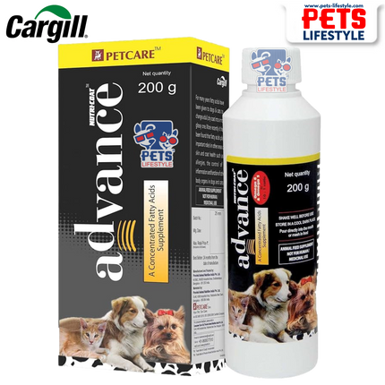 Petcare Nutricoat Advance Omega 3 + 6 Syrup for Dogs and Cats 200 ml