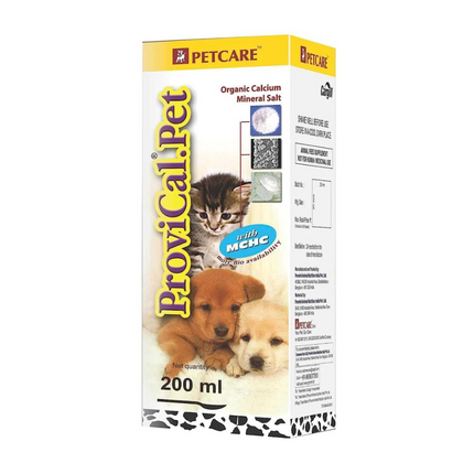 Petcare Provical Pet Calcium Supplement Syrup for Dogs and Cats