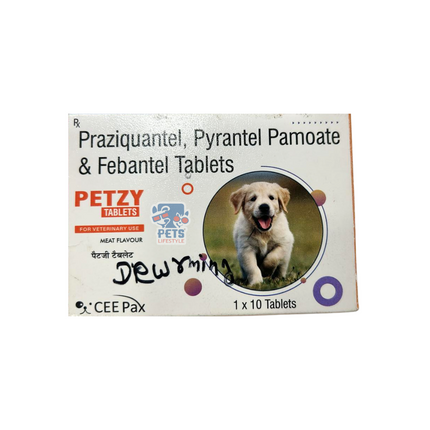 Petzy Praziquantel Pyrantel Pamoate & Febantel Tablets