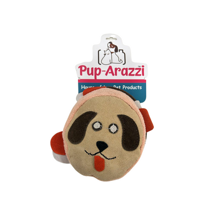 Pup-Arazzi Leather Burger Toy For Dog