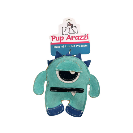 Pup Arazzi Leather One Eye Monster Toy For Dogs