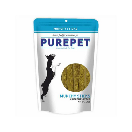 Purepet Chicken Flavor Munchy Sticks Dog Treats