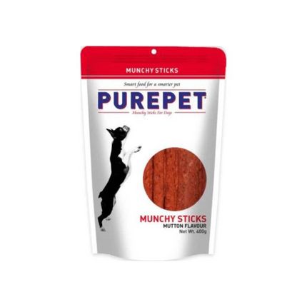 Purepet Mutton Flavor Munchy Sticks Dog Treats