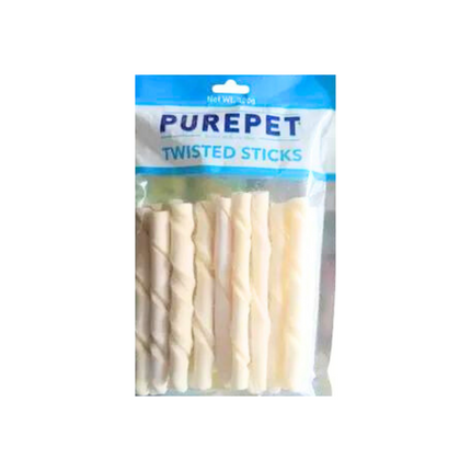 Purepet Chew Bone Twisted Sticks For Dogs
