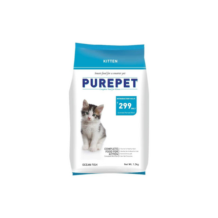 Purepet Dry Food for Kittens - Ocean Fish (1.2kg)