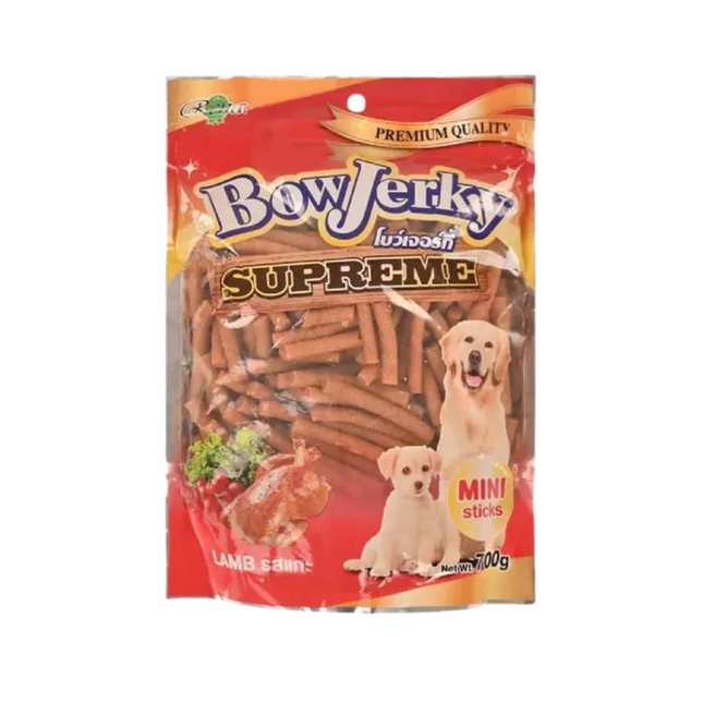 Rena BowJerky Lamb Mini Sticks Dry Dog Treats