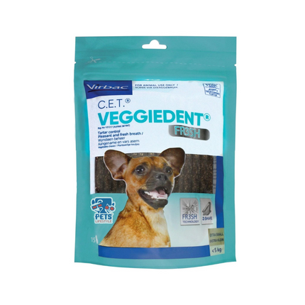 Virbac Veggiedent Oral Hygiene Vegetable Dog Chew Medium