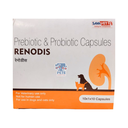 Renodis Prebiotics and probiotics 10 capsules for dogs & cats 10x10 Pack