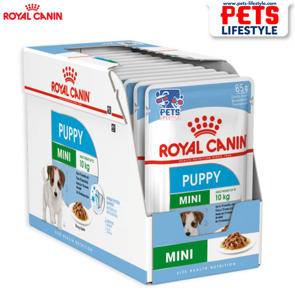 Royal Canin Mini Puppy Wet Dog Food (12 x 85g Gravy Pouches)