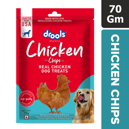 Drools Chicken Chips Dog Treats 70g