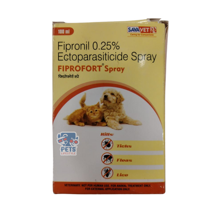 Savavet Fiprofort Spray 100ml for Dogs and Cats