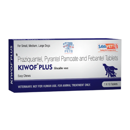 Savavet Kiwof Plus Deworming Chewable Tablets for Dogs