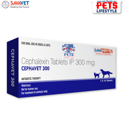 Savavet Cephavet 300 (Cephalexin 300 mg) Tablet for Dogs & Cats