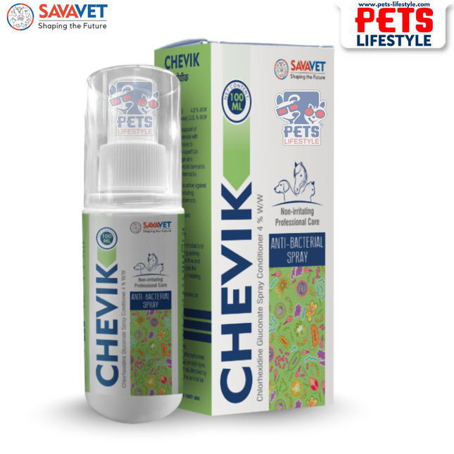 Savavet Chevik Spray Contitioner (Anti Bacterial) for Dogs and Cats 100ml