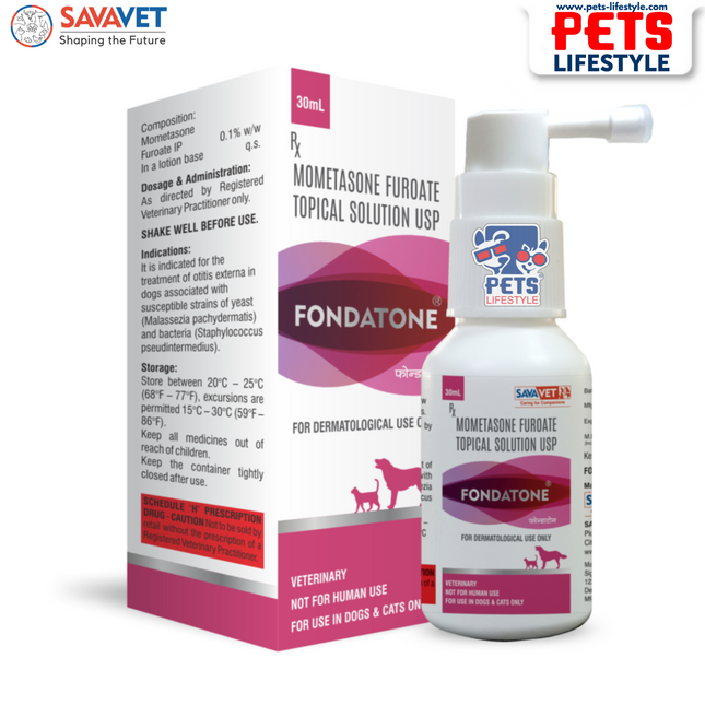 Savavet Fondatone – Mometasone Furoate Topical Solution (30 ml)