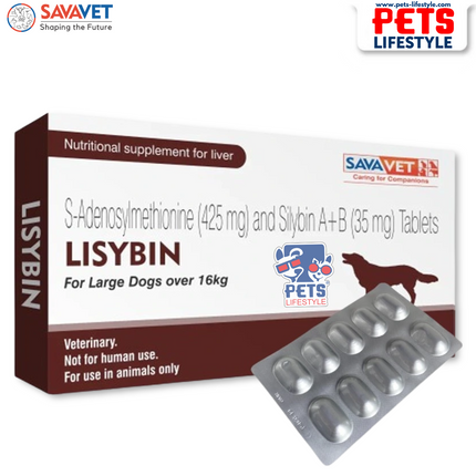 Savavet Lisybin  Large Tablet Advanced Liver Support for  Large Breed Dogs
