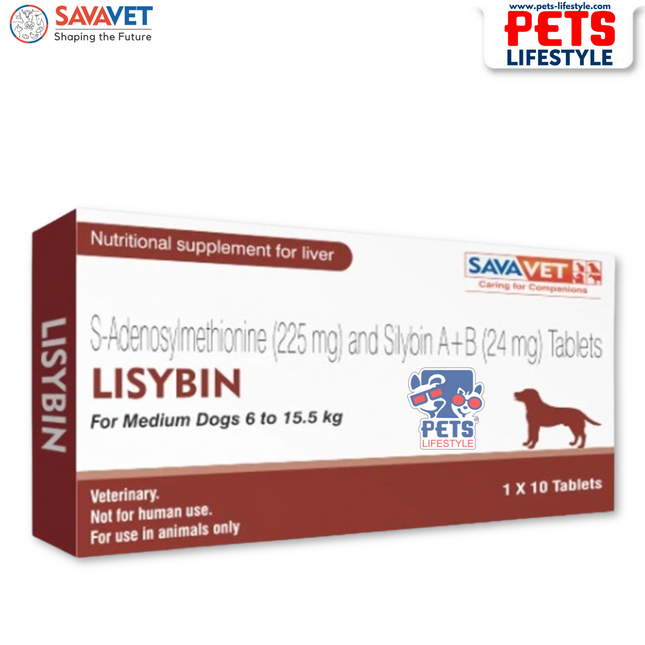 Savavet Lisybin Medium Tablet Advanced Liver Support for Medium Breed Dogs