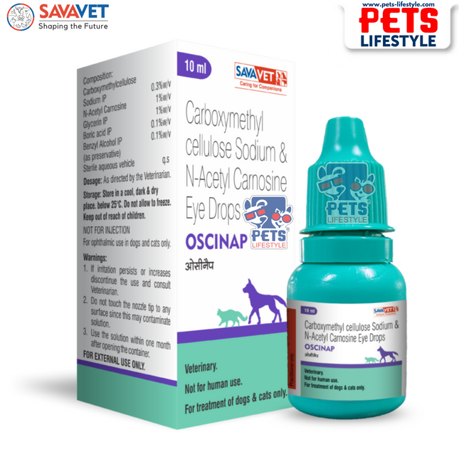 Savavet OSCINAP Eye Drops for Dogs and Cats 10ml