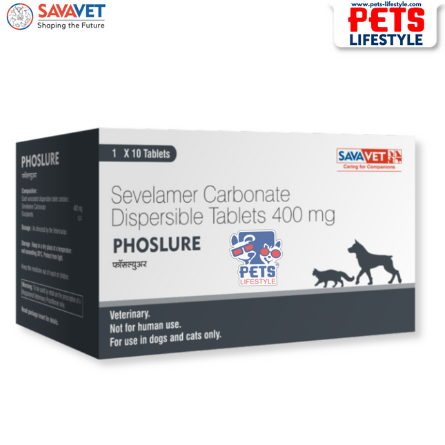 Savavet Phoslure 400mg tablet for Dogs and Cats (10 Tablets)