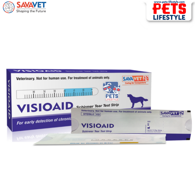 VISIOAID® Schirmer Tear Test Strips – Precision Tear Production Measurement for Dogs
