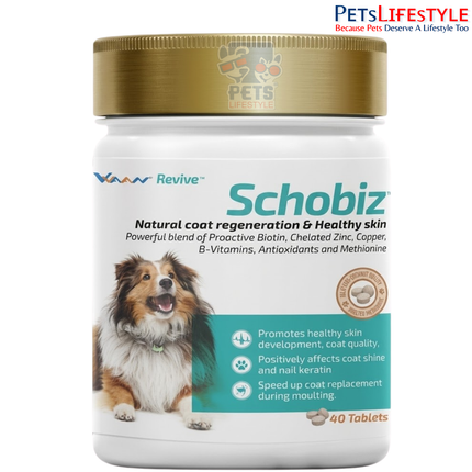 Schobiz Veterinary Skin Coat and Nail Supplement 40 Tablets