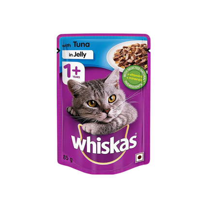 Whiskas Tuna in Jelly Adult Wet Cat Food - 85 gm packs