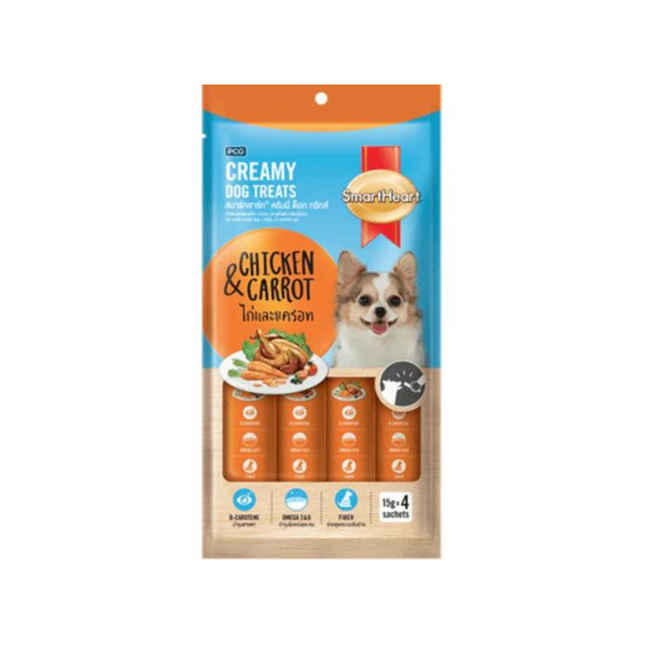 SmartHeart Chicken & Carrot Dog Creamy Treat