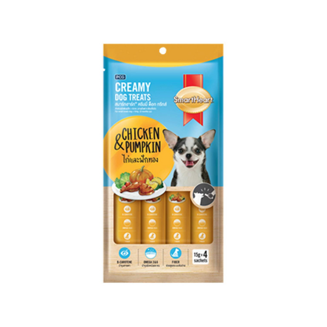 SmartHeart Chicken & Pumpkin Dog Creamy Treat