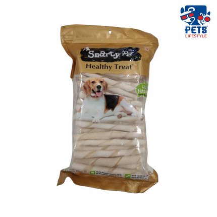 Smarty Pet Healthy White Twisted Stick Treat for Dogs - 1kg