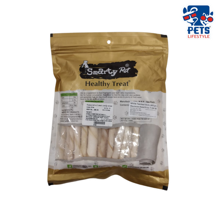 Smarty Pet Healthy White Twisted Stick Treat for Dogs - 400g