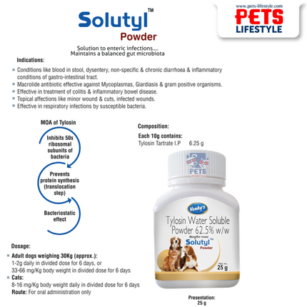 Venky's Solutyl Powder – Gut Health & Infection Control in Pets