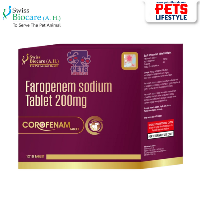 Corofenam Faropenem Sodium 200mg (A New Era in Broad-Spectrum Antibiotic Therapy) 1x10 Tablets